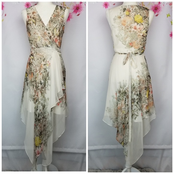 Haute Hippie Dresses & Skirts - Haute Hippie 100% Silk Floral Wrap Dress